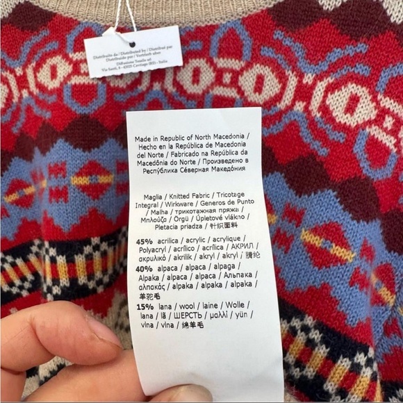 Weekend Max Mara fair isle Label-replaced with  Intrend Sweater Size:XL US 10/12 - Picture 10 of 12